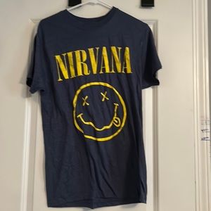 dark blue nirvana shirt, never worn size medium